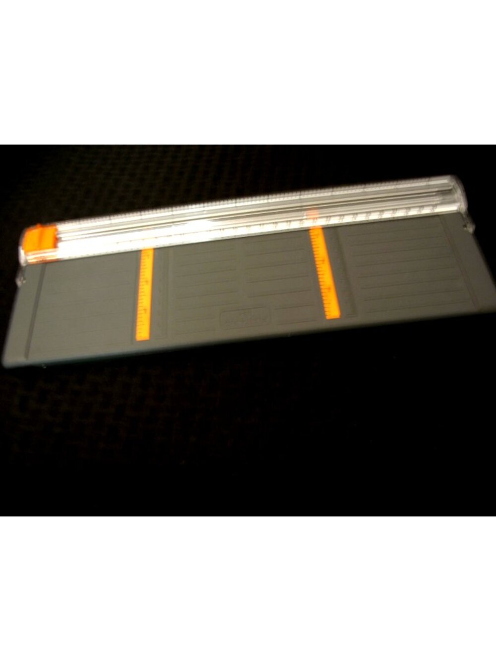 Fiskars USA Paper Trimmer Cutter Gray with Orange Accents 13"x5.5"